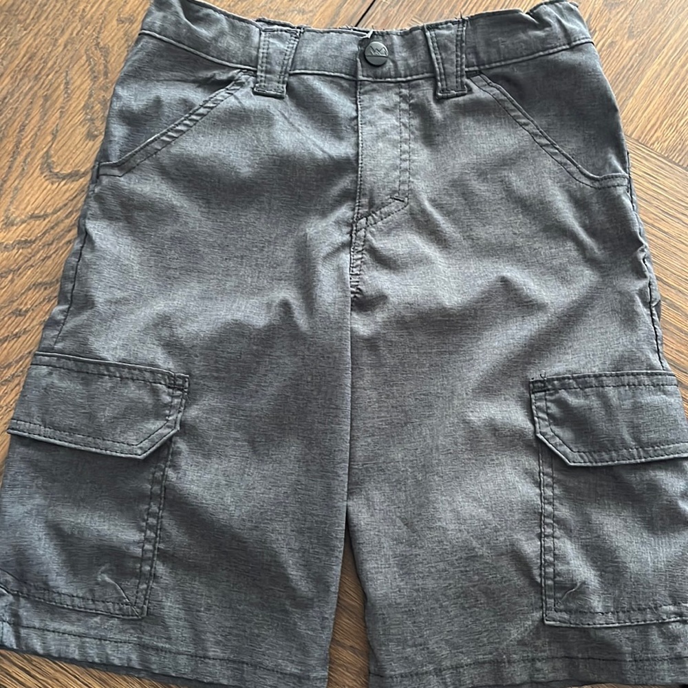 Boys Wrangler Outdoor Cargo Dark Charcoal shorts